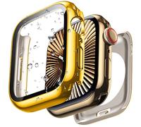[2 in 1] Goton Waterproof Hard Case with Tempered Glass Compatible with Apple Watch Series 10 (2024) 46mm, 360° Ultra-Thin Protective Cover for iWatch Screen Protector