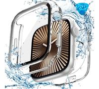 [2 in 1] Goton Waterproof Hard Case with Tempered Glass Compatible with Apple Watch Series 10 (2024) 46mm, 360° Ultra-Thin Protective Cover for iWatch Screen Protector