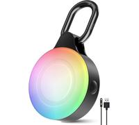 2-in-1 GPS Tracker Dog Light | Smart Tracking Pet LED Light for iOS Only | IP68 Waterproof | 6 Modes Dog Collar Light for Night Walking, Camping | Works with Apple Find My, No Subscription