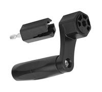2 in 1 Guitar String Winder with Black ABS Bridge Pin Peg Puller and Drill Bit for Folk, Electric, Classical Guitar, Bass, Ukulele