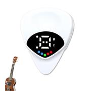2 In 1 Guitar Tuner and Guitar Pick, Digital Guitar Pick with LED Screen Display,Guitar Pick Plectrum with 12 Equal Temperaments Musical Note(1pcs)