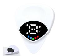 2 In 1 Guitar Tuner And Guitar Pick, Guitar Pick Plectrum With 12 Equal Temperaments Musical Note,0.6mm Led Guitar Pick With Hd Screen,Efficient Accurate Tuning(1pcs)