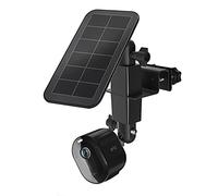 2-in-1 Gutter Mount for Arlo Solar Panel/Arlo Pro 3/Arlo Ultra/Arlo Ultra 2/Arlo Essential/Arlo Pro 4 /eufyCam Outdoor Mount Accessories for Arlo pro 4 and Arlo Solar Panel (Black 1Pack)