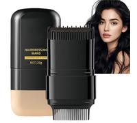 2-in-1 Hair Dye Comb Stick for Root Touch-Up,Safe and Convenient Hair Dye Comb for Grey Hair,Instant Ha/ir Colour Stick with Built-In Co/mb,Waterproof Sweat-Proof Hair Concealer,Portable(Black)