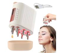 2 in 1 Hair Oil Applicator & Scalp Massager Ems Micro-Current Red Light Vibration Massage Comb - 150mAh - Scalp Oil Applicator Oiling Massager Applicators Vibrating Applicators 6ml Applicatory