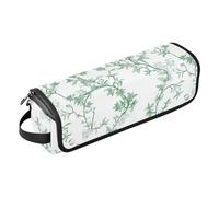 2 in 1 Hair Tools Organizer and Heat Resistant Mat Waterproof Flat Curling Irong Travel Organizer for Hot Tools Curling Iron Flat Irons Hair Volumizer Styler, Sweet Thyme White Portable