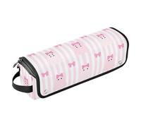 2 in 1 Hair Tools Organizer and Heat Resistant Mat with Zipper Cute Spooky Halloween Ghosts Soft Heating Tools Travel Bag Organizer for Flat Iron Hot and Haircare Accessories Women Essentials