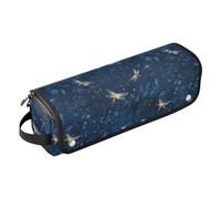 2 in 1 Hair Tools Organizer and Heat Resistant Mat with Zipper Large Capacity Hair Straighteners Organizer for Curling Iron Straightener Flat Hair Dryer, A Few Lovely Fireflies Flew in The