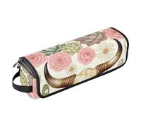 2 in 1 Hair Tools Organizer with Heat Resistant Pad Western Boho Chic Buffalo Bull Hair Tools Organizer Storage Bag for Straigheners Curling Iron Dryer Travel Accessory