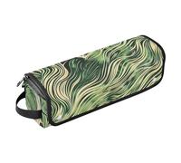 2 in 1 Hair Tools Organizer with Iron Mat Dustproof Travel Hair Straightener Bag for Flat Iron Hot Tools and Haircare Accessories, Green Rolling Prairie Portable Organizer
