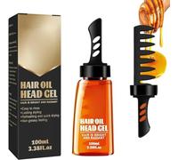 2 in 1 Hair Wax Gel with Comb, Men's Hair Styling Gel Tool Hair Wax, Natural Shine Strong Hold Gel Wax with Strong Firm Hold for Side Part, 100ML (1Pcs)