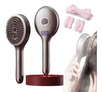 2 in 1 Hairbrush Mister,ultimate 2-in-1 Styling Brush & Hair Mister for Women,Adds Shine and Makes Hairs Smooth, Reduces Frizz, Wet&dry Tangle-Free Hair Brush (Gray)