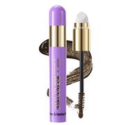 2-in-1 Hairline Powder Stick & Eyebrow Gel - Instant Root Touch Up for Grey Hair & Thinning Edges - Waterproof Hair Concealer Sponge Pen for Men & Women - Hair Shadow & Brow Mascara (#06)