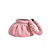 2-in-1 Headband Sun Visor Hat, Foldable Shell-Shaped Wide Brim Sun Hat, Convertible Baseball Cap for Women, Adjustable Lightweight Outdoor Summer Hat for Hiking, Beach, Golf, Travel(pink)