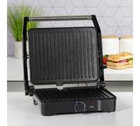 2-in-1 Health Grill & Panini Press/Non-Stick Healthy Grilling/Adjustable Temp
