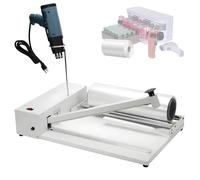 2 in 1 Heat Sealer with Heat Gun, 9-Level Adjustable Shrink Wrap Machine, Impulse Sealer with Simultaneous Sealing & Cutting, 1800W Hot Air Gun for PE/Pof Film, Books, Food
