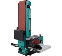 2-in-1 Heavy Duty Benchtop Belt and Disc Sander Polisher Grinder with Adjustable Belt Tilt and Bevel Table for Woodworking and Metal DIY