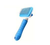 2-in-1 Heavy Duty Pet Grooming Comb & Massager,One-Click Detachable Head, Reduces Shedding & Removes Undercoat(Blue)