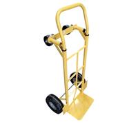 2-in-1 Heavy Duty Sack Truck & Platform Trolley - 250kg Capacity, Pneumatic Wheels | Convertable Hand Truck | Multi Position Sack Barrow