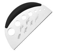 2 in 1 Herb Stripper and Herb Cutter,Stainless Steel 7 Holes Kitchen Leaf Stripping Tool,Herb Chopper for Fresh Herbs,Kitchen Gadgets for Vegetables, Kale, Rosemary, Thyme, Mint (1, Black)