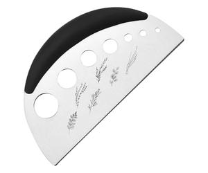 2 in 1 Herb Stripper and Herb Cutter,Stainless Steel 7 Holes Kitchen Leaf Stripping Tool,Herb Chopper for Fresh Herbs,Kitchen Gadgets for Vegetables, Kale, Rosemary, Thyme, Mint (1, Black)
