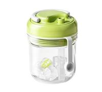 2-in-1 Ice Ball Maker Kettle | Waterproof Hydration Flask, Easy Pop Manual Press Dispenser, Space-Saving Cold Drink Tool | Lightweight Gear, for Backpacking Road Trip Picnic Beach Workout