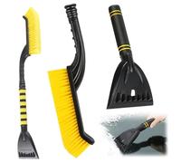2-in-1 ice scraper, snow brush, scratch-resistant ice scraper, snow brush for the windscreen of the car, car window scraper, car snow brush with scraper, suitable for windscreens of cars and trucks