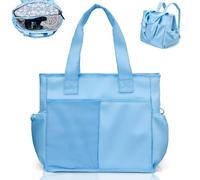 2 in 1 Insulated Dry-wet Separation Cooler Backpack Shoulder Bag 12-Hour Cold Retention, Large Leakproof Soft Cooler Bag, Waterproof Travel Cooler for Beach, Picnic, Camping for Women Blue