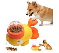 2-in-1 Interactive Dog Slow Feeder Puzzle Toy Durable Duck Shaped Design For Small Medium Dogs Promotes IQ Training Reduces Bloating Anti Gulping Fun Mealtime Feeding Solution