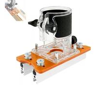 2-in-1 Invisible Fastening Nut Slotting Base, Precision Woodworking Router Accessory Slotted Bracket with Dual, Mortise & Tenon Jig Accessories for Project(A)