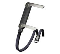 2 in 1 Invisible Holder Charger Cable with Stand, 1.5M,Stand Charging Cable, Multi Charger Cord with Type C Multi Angle Adjustable 240W Fast Charging for Smartphones,Tablets,Laptops,and Gaming Devices