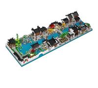 2 in 1 Jiangnan Courtyard Mini Building Block Set, 6805 PCS House Architecture Micro Bricks Model Toy, Creative MOC Construction Building Blocks Kit, Architecture Set Compatible with Major Brands