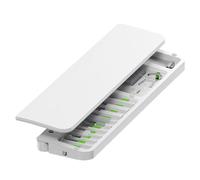 2-in-1 Keyboard Wrist Rest with Cleaning Tool Kit - Ergonomic Memory Cotton Palm Pad with 22-Piece Cleaning Set, Magnetic Storage & Phone Stand for 85% Mechanical Keyboards