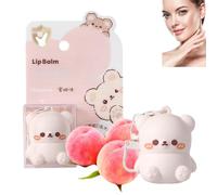 2 In 1 Keychain Bear Lip Balm,Lip Balm Keyring,Cute Bear Keychain L/Ip Ba/Lm,Cute Lips Balm,C/ute Lip Gloss,Portable Lightweight Li/p Balm/Keyring,Mini Li/p B/alm,Liip Butter,Chap Sticks L/ips