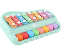 2-in-1 Kids Musical Xylophone Piano, 8 Colourful Keys, Educational Music Toy, Mint Green