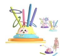 2 in 1 Ladybug Toy With Musical Jump and Toss Ring Game Toy,Indoor and Outside Jump Toys for Ages 3+,Christma Birthday Gifts w/2 Modes 3 Speeds & Lights Outside Toys for Toddler Boys Girls (Yellow)