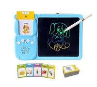 2 in 1 Language Cards - Pocket Vocabulary Games, Audio Practice Cards, Drawing Board Advanced Learning Aid | Communication Cognitive Growth Resource