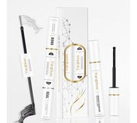 2-in-1 Lash Bond and Seal, Eye Lashes Glue Remover, False Eyelash Adhesive for Individual DIY Cluster Extension, 2Pcs Lash Glue Set for Beginner Salon Home, Waterproof Strong Hold Fast Removal, White