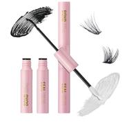 2-in-1 Lash Bond & Seal - Strong Hold Cluster Lash for DIY Extensions. Waterproof, Latex-Based for Individual & Cluster Lashes. Long-Lasting Mascara Effect, Easy Application
