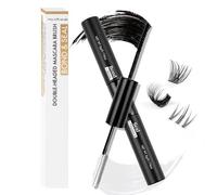 2-in-1 Lash Bond & Seal - Waterproof Dual-Ended Mascara Wand for Cluster & Individual Lashes, Long-Lasting Natural Look, Quick-Dry, Strong Hold, Smudge-Proof, Safe for Sensitive Eyes