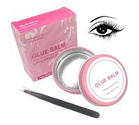 2 In 1 Lash Lift Balm, Lash Lift Glue with Brush, Eyelash Lift Kit for Eyelash Perming & Brow Lamination, Clear & Fast-Drying Non-Irritating Eye Lash Glue with Gentle Formula 20g