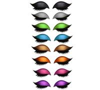 2-in-1 Lazy Eye Makeup Stickers - Reusable Self-Adhesive Eyeshadow For Instant Patches Glam Eyelash & lift eyeshadow 1 with patch tape,eyelid sticker and quality eyelid & tape,eyelash eyelash