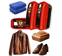 2-in-1 Leather Cleaner and Conditioner, Multi-use Leather Oil Care Brush, Removes Surface Dirt While Replenishing Essential Moisture to the Leather, For Car Seats, Sofas, Jackets & Boots (2 Pcs)