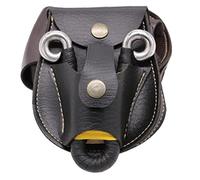 2 in 1 Leather Slingshot Bag Ammo Pouch Slingshot Steel Balls Waist Bag Storage Bag Case Holder for Outdoor Catapult Steel Ball Games