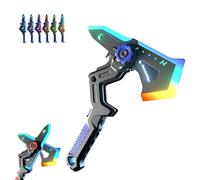 2-in-1 LED Cosplay Fog Axe Sword,Fog Effect Swords with Multicolor LED Lights and Sound Effects,USB C Rechargeable Children's Day Gifts for Carnival Costumes Party Decoration Holiday Birthday (Blue)