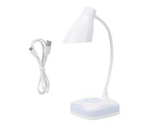2 - in - 1 LED Lamp Table Light, 3 - Level Touch Control, USB Rechargeable, Eye Shield, Adjustable Gooseneck - Flicker - Free Illumination, Portable Night Light, Ideal for Readin
