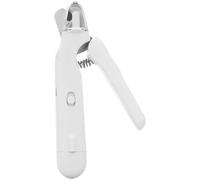2-In-1 Led Pet Nail Clipper & Grinder, Electric Paw Trimmer With Grind Head, Stainless Steel Cutter, Anti-Splash Design, Light For Cats & Dogs