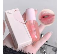 2-In-1 Lip Balm+Glaze Hydrating Lip Plumping Glossy Lips Balm For Softer, Smoother-Looking Lips Transparent and Radiant Colors for Daily Wear & Under Lipstick (02# Peach Jelly)