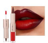 2-in-1 Lip Liner and Lip Gloss Set: Smooth and quick application, plump and hydrated lips, suitable for women, vegan and animal-free.