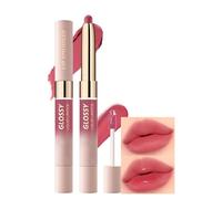 2-IN-1 Lip Liner and Lip Stain High Pigmented Lip Liner And Lip Stian Set, Long Lasting Waterproof Velvet Lip Tint, Well-Defined Lipliner Moisturize And Plump, Non-Stick Cup